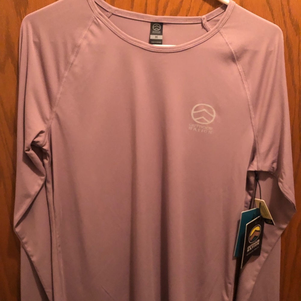 Active USA Women's Long Sleeve Sun Shirt - Dusty Rose